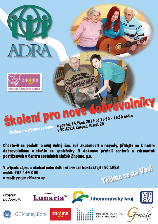 školení pro nové dobrovolníky_říjen_2013